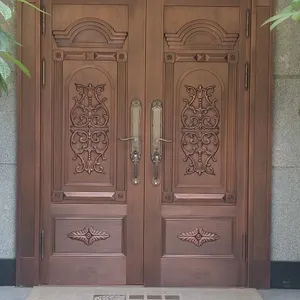 西安地弹铜门批发 汉中别墅铜门安装 西安仿真铜门加工