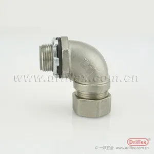 Driflex一洋五金供应 波纹软管接头 不锈钢弯头 金属软管接头现货供应