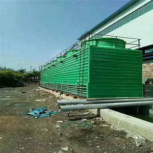 朝兴玻璃钢冷却塔厂家生产 60吨方形耐高温降温散热玻璃钢冷却塔