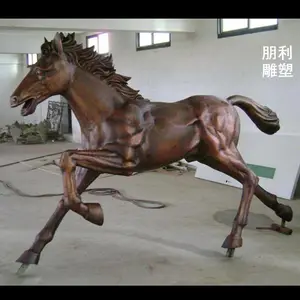 定价旅游区铜雕马摆放 锻钢铜雕马工厂 景观雕塑