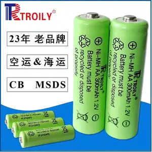 创力镍氢5号充电电池NIMHAA300mAh1.2V太阳能灯电池