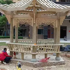 成都木制凉亭施工/六角木凉亭/四角凉亭厂