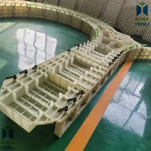 拱形骨架护坡砖塑料模具 源茂河道护坡砖模具 高速公路护坡模具