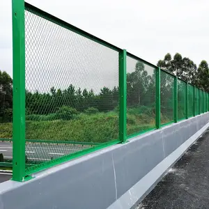 桥梁防抛网高速公路护栏网高架桥防眩网菱形防护网防落物围网