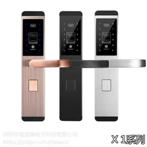 广东深圳浙江智能门锁 家庭学校公寓小区民宿指纹锁 锌合金锁木门防盗门不锈钢门锁