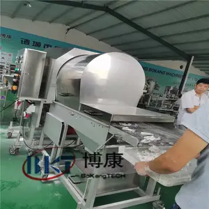 鸡米花裹粉机 小酥肉上粉机 全自动滚筒上粉机 重组鸡米花专用粘粉机