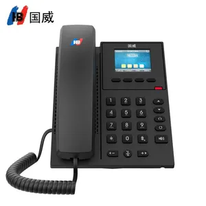 湖北武汉总代理国威HB IP电话机GW22G SIP电话机座机 千兆VOIP 双网口前台客服呼叫中心 千兆彩屏+P
