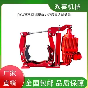 可定制 Dyw600-1800隔爆型电力液压鼓式制动器匹配推动器BE121/6