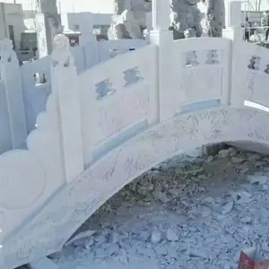 景区石头拱桥雕刻厂家推荐 园林景观石雕步行桥多少钱