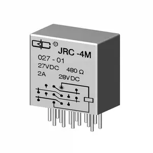JRC-4M型继电器 熔焊密封 四组转换触点 2A继电器