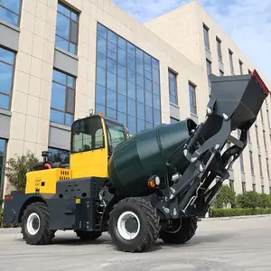 工程混凝土搅拌车 自上料运输车2.8方小型水泥搅拌罐车