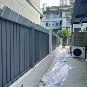 铝合金百叶护栏别墅庭院围栏阳台围墙栏杆户外花园小院子铝艺栅栏