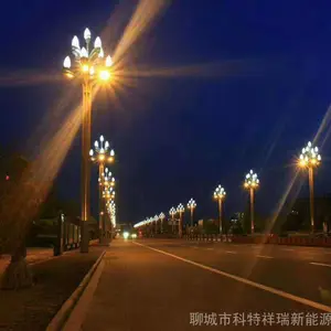山东聊城led玉兰灯高杆8-12米景观灯中华灯防水户外街道市政道路照明灯具