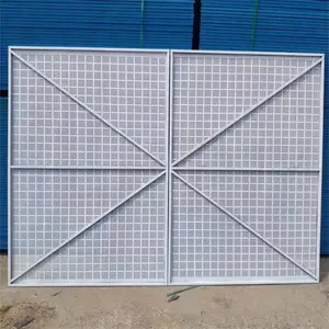 1.2*1.8米边框爬架网 建筑外架钢板网 冲孔防护网 亚奇