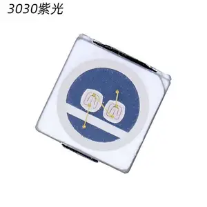 3030双芯紫光贴片led光源UV固化验钞驱蚊365 395nm 3030紫光灯珠