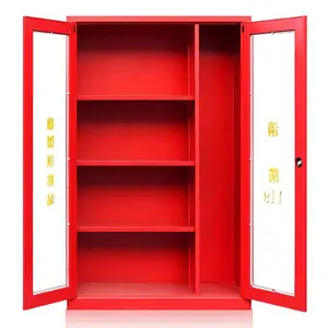 微型消防站消防器材套装 建筑工地灭火应急全套工具物资展示柜