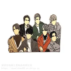 明星粉丝胸针制作 偶像见面卡通胸针 可来图免费是设计