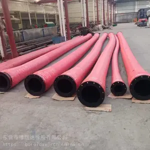 博瑞达 耐磨吸排胶管 钢丝骨架胶管 吸排沙管 钢丝混凝土管