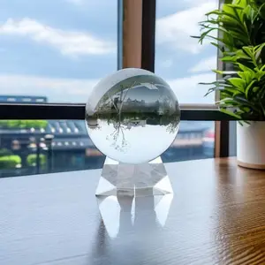 水晶光球摆件 内雕球10-60公分定制 公司活动礼品 水晶工艺品制作