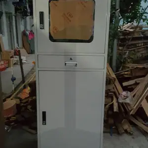 车间电脑机柜定做 移动电脑柜尺寸 工业电脑存放柜