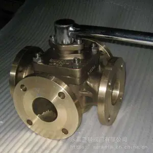 三科阀门厂家供应X44T三通铜芯旋塞阀