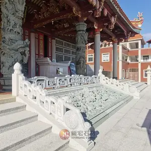 青石九龙浮雕 御道雕刻堵石 寺院石刻九龙