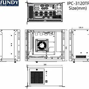 研华EPC-B2205同款壁挂式工控机EPC-3066TP支持1个全高扩展卡,4个DB9串口2个千兆网口6个USB