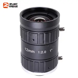 ZLKC中联科创12mm 工业镜头 HK1220MP12 低畸变 机器视觉检测 C口镜头