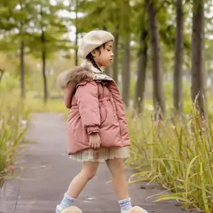 现货男孩女孩中大童品牌童装折扣冬季日韩版棉服男童外套女童棉袄
