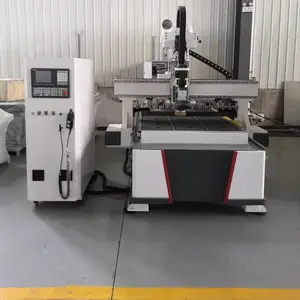 柜体数控开料打孔柜门造型雕刻机 直排加工中心