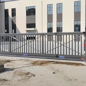 成都厂房工业园大型电动悬浮平移大门智能遥控型