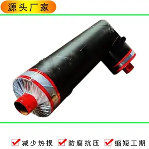 热力保温管道聚氨酯预制直埋发泡式保温钢管大口径输送保温钢管