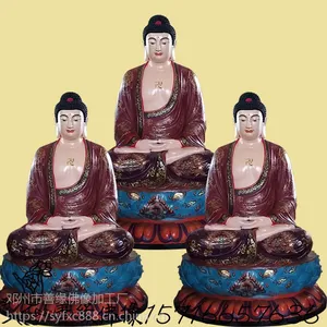 ***三宝佛简介 木雕三宝佛佛像价格 阿弥陀佛 释伽牟尼 琉璃药师佛