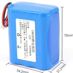 18650两并三串4400mAh 12V锂电池11.V锂电池组可充电电池厂家直供