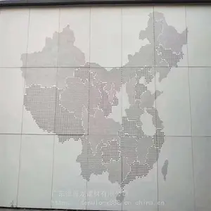 弧形铝单板 木纹色铝板 3.0厚外墙装饰氟碳铝单板应用
