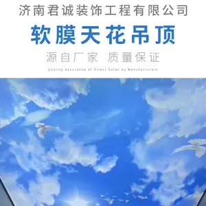 B级防火透光膜 会议室吊顶 商场卡布灯箱 办公楼软膜灯带