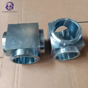 龙犇气体灭火镀锌高压管件 螺纹 焊接 异径锻造三通