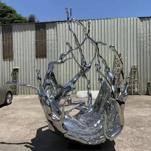 济南玻璃钢仿铜雕塑 动物雕塑 精神堡垒 园林景观不锈钢廊架雕塑