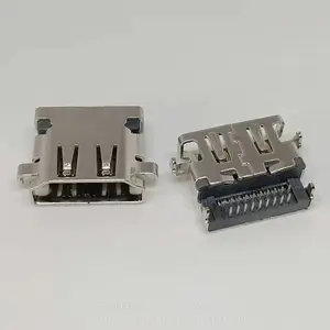����HDMI����ĸ��19PIN ����2.78mm 90�Ȳ�� ˫��DIP ����H2.78