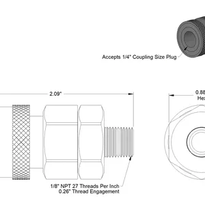 Mcmaster-carr5316K69黄铜卡扣式H型软管接头