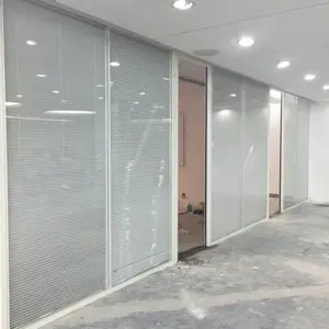 南山办公双层玻璃内置百叶隔断双玻百叶隔断墙厂家直销