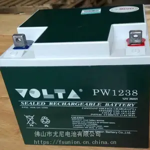 中韩合资VOLTA牌 12V38AH 电力直流屏蓄电池 尤尼电池厂家