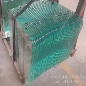 东莞市家居玻璃定制加工8mm透明钢化茶几台面玻璃倒大圆角精磨边来图来样定做
