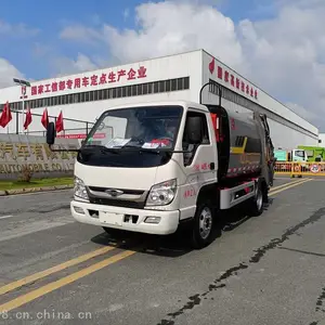 双向蠕动后装压缩式垃圾车 国六车垃圾转运收集