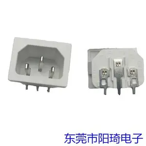 中山供应白色C14品字电源插座