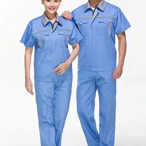 金昌定制工作服-定做工作服厂家-简约防护耐磨耐脏厂服-楚业制衣