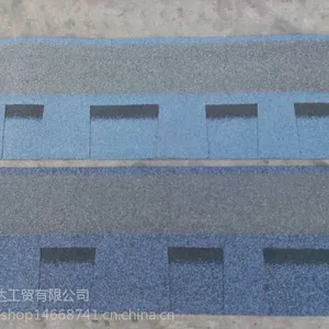 山东歌德型多彩玻纤胎沥青瓦 油毡瓦 屋面防水耐用耐腐蚀不掉色 别墅防水瓦
