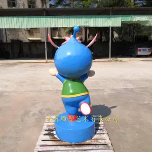 立意新奇、巧妙姿态的卡通玻璃钢荷花仙子造型雕塑