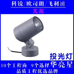 户外灯具品牌投光灯色显指Ra≥85投光灯色容差≤5投射灯工程防水设计专用