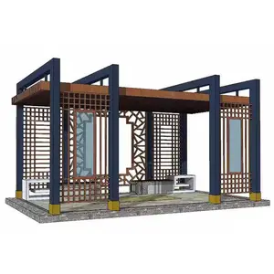 乌鲁木齐不锈钢地标雕塑定制，大型景观廊架凉亭制作，工程案例丰富